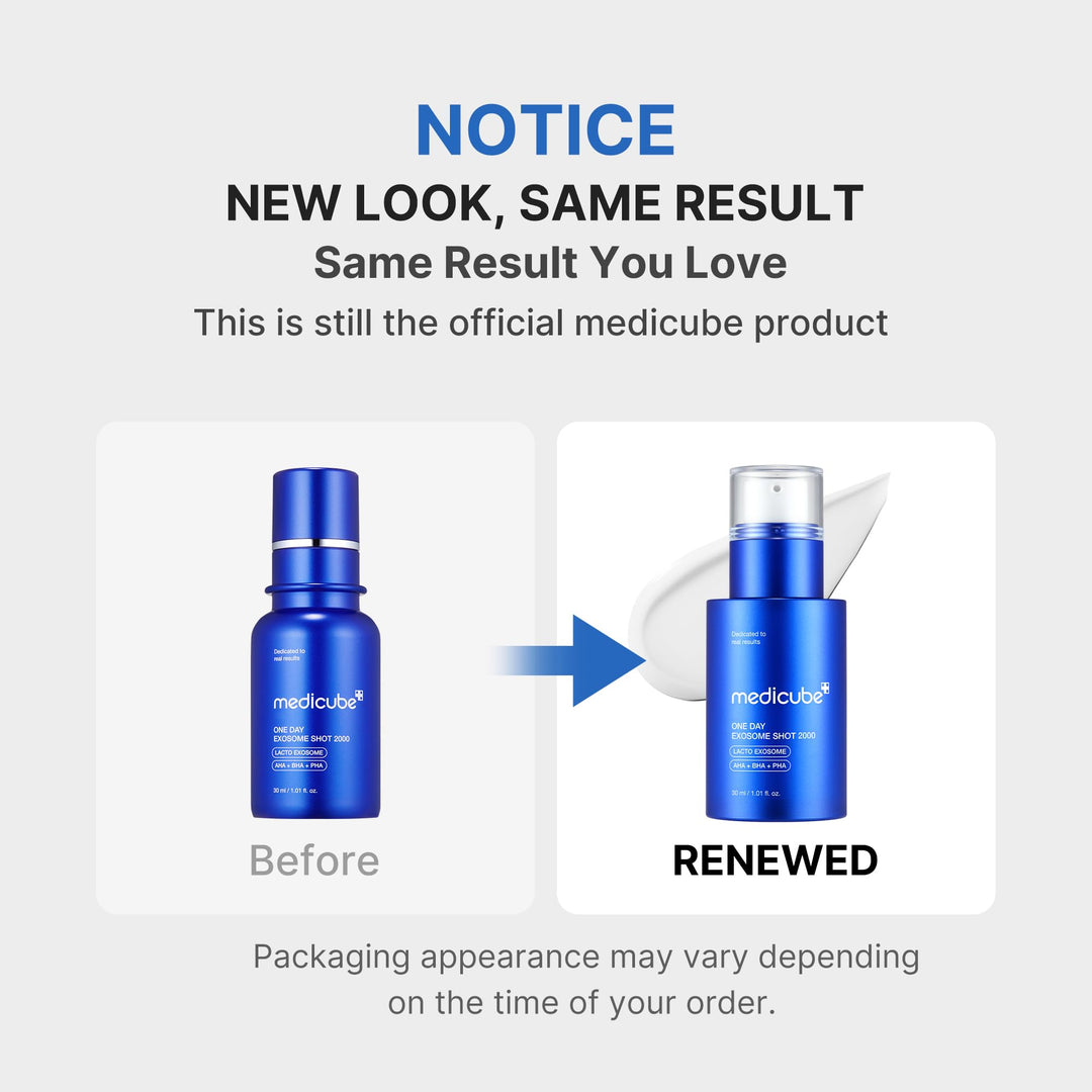 Medicube Exosome Shot Spicule Facial Serum |AHA+BHA+PHA |  Korean Skincare 30 ml