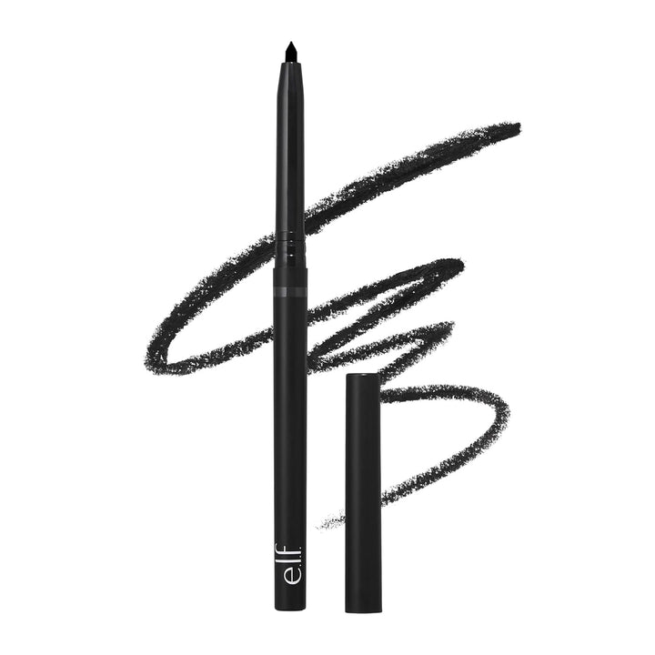 e.l.f. No Budge Retractable Eyeliner, Creamy, Ultra-Pigmented &amp; Waterproof, Creates Bold &amp; Defined Lines, Vegan &amp; Cruelty-Free