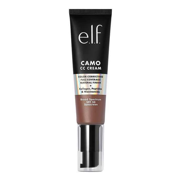 e.l.f. Camo CC Cream, Color Correcting Medium-To-Full Coverage Foundation with SPF 30, Light 210 N, 1.0 Oz (30g)