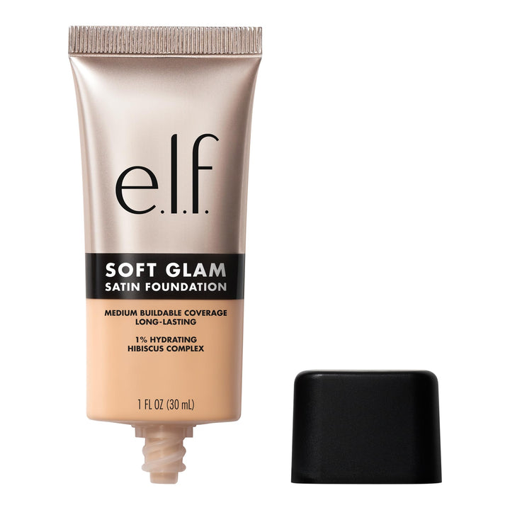e.l.f. Soft Glam Foundation, Medium Coverage, Long-Lasting & Buildable Foundation For A Smooth, Satin Finish, Vegan & Cruelty-Free, 32 Medium Neutral