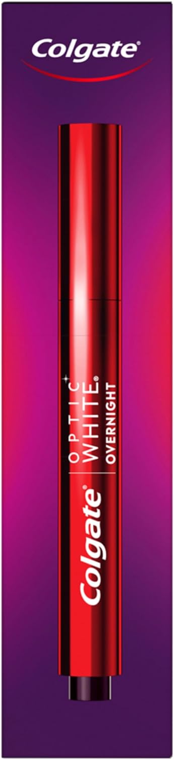 Colgate Optic White Overnight Teeth Whitening Pen, Teeth Stain Remover to Whiten Teeth, 35 Nightly Treatments