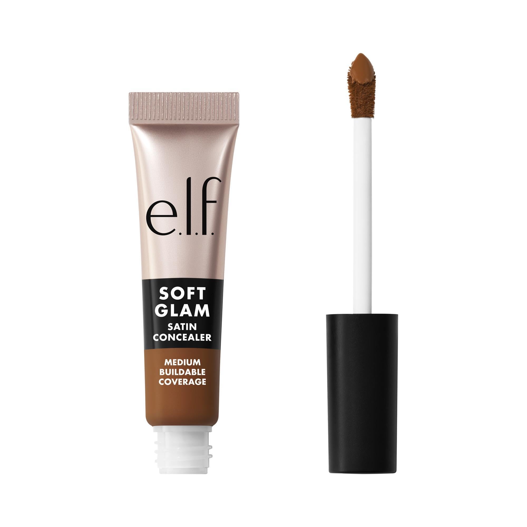 e.l.f. Soft Glam Satin Concealer, Medium Coverage For Blemishes & Under-Eye, Crease-Resistant, Long Lasting, Vegan & Cruelty-Free