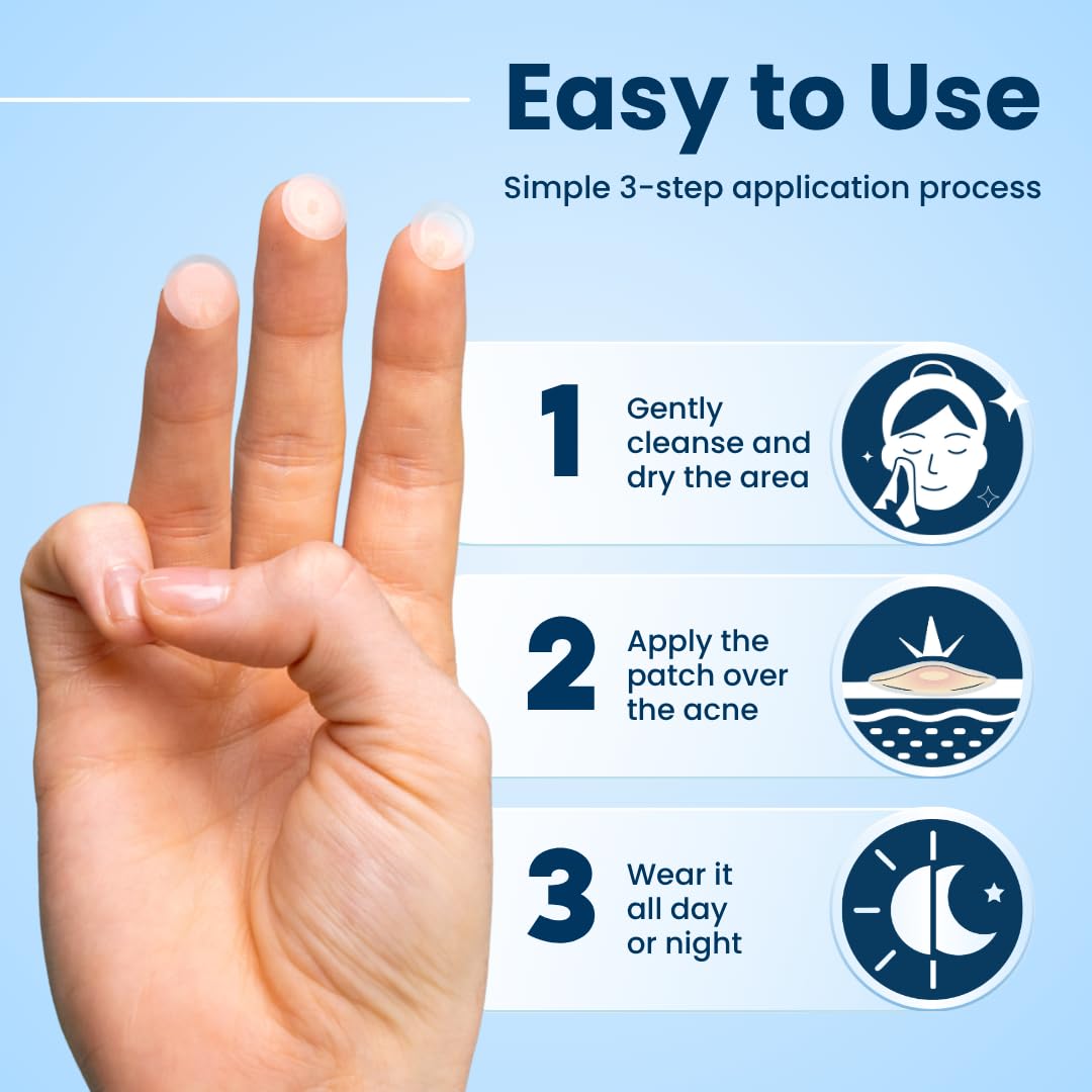 CLEAN SKIN CLUB 60 Invisible Vegan Pimple Patches, Derma Dot Hydrocolloid for Covering Zits, Blackhead, Blemish, Absorbing Face Cover Sticker, Skincare Treatment, Non Toxic Ingredients