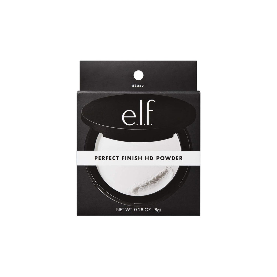 e.l.f. Perfect Finish HD Powder, Blurs Fine Lines & Imperfections, All Day Wear, Perfect for On The Go, 0.28 Oz