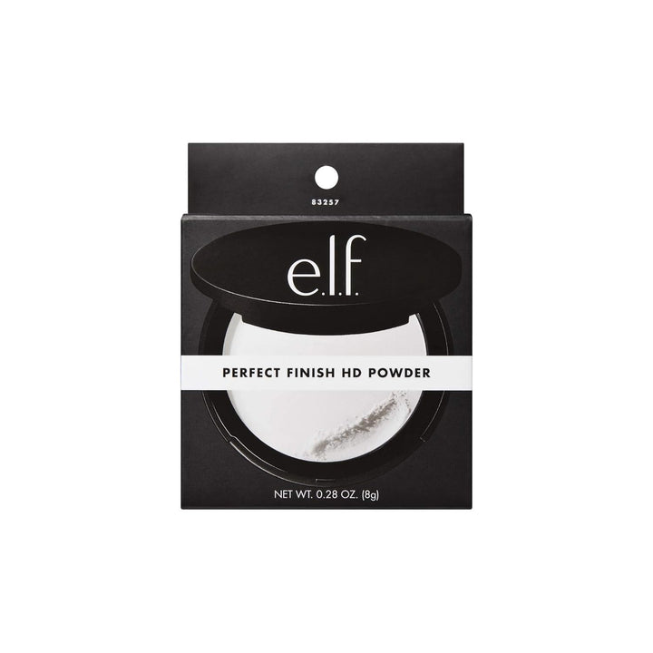 e.l.f. Perfect Finish HD Powder, Blurs Fine Lines & Imperfections, All Day Wear, Perfect for On The Go, 0.28 Oz