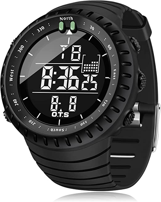 Palada Men's Digital Sports Watch Waterproof Tactical Watch for Men - 3alababak