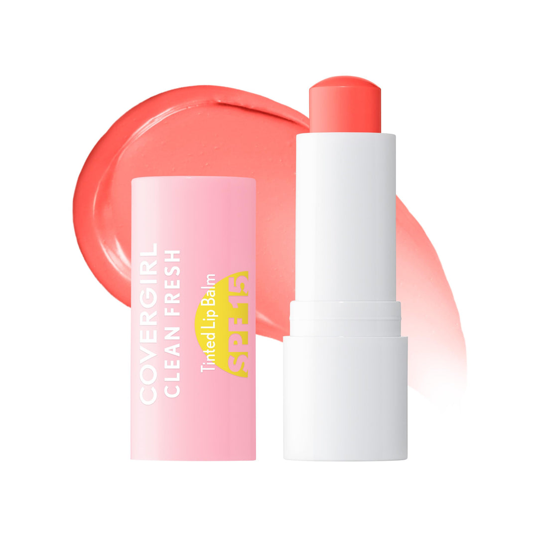 CoverGirl Clean Fresh Tinted Lip Balm, Vegan Formula, Hydrating, Natural Finish