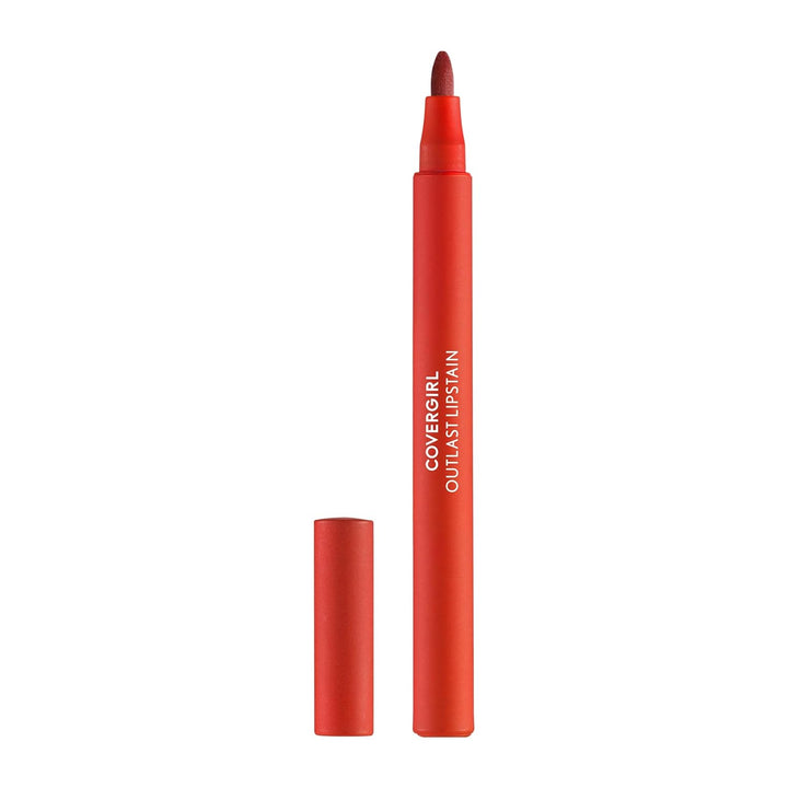 Covergirl Outlast Lipstain, Smooth Application, Precise Pen-Like Tip, Transfer-Proof, Satin Stained Finish, Vegan Formula, 0.06oz