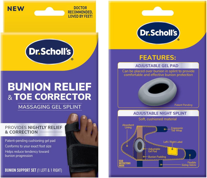 Scholl's Bunion Relief Toe Corrector, support set (1 left