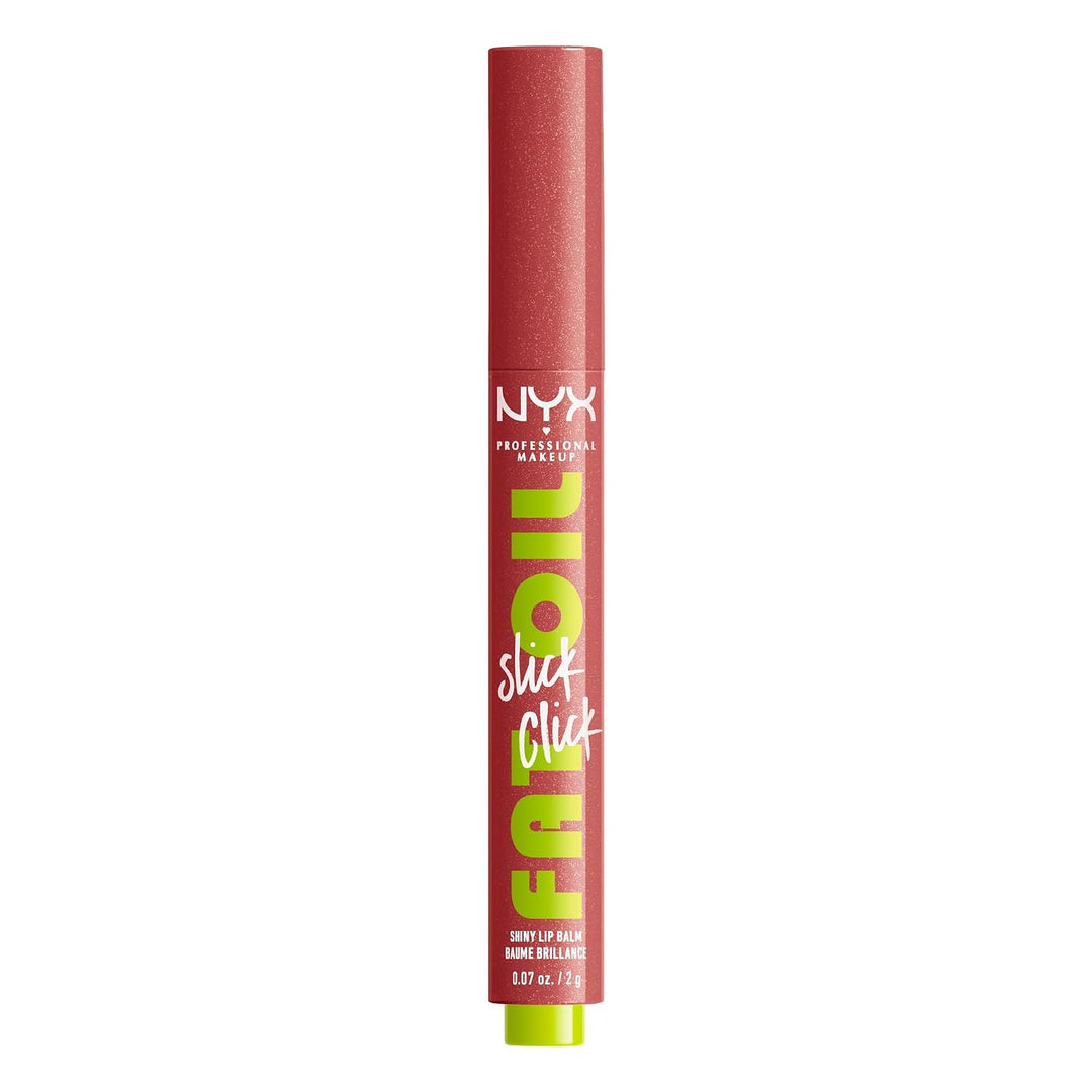 NYX PROFESSIONAL MAKEUP Fat Oil Slick Click, Lightweight, Buildable, Pigmented Vegan Lip Balm