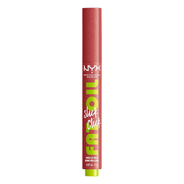 NYX PROFESSIONAL MAKEUP Fat Oil Slick Click, Lightweight, Buildable, Pigmented Vegan Lip Balm