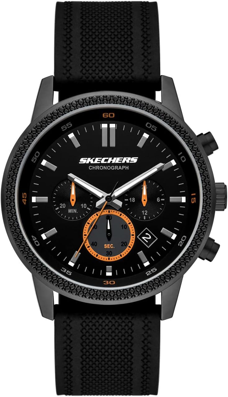 Skechers SR5196 Analog-Digital Watch for Men -  Clarkdale Black/Orange