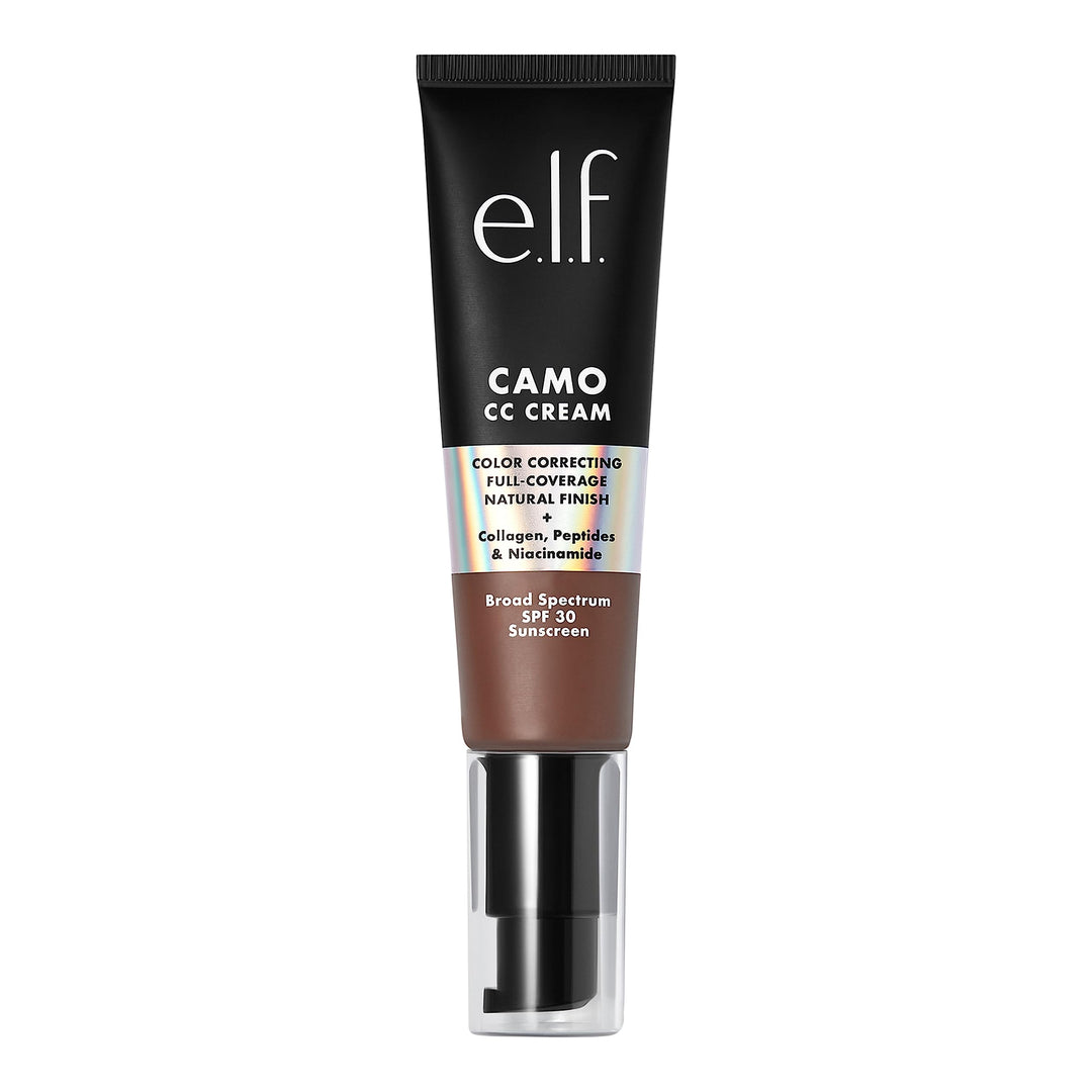 e.l.f. Camo CC Cream, Color Correcting Medium-To-Full Coverage Foundation with SPF 30, Light 210 N, 1.0 Oz (30g)