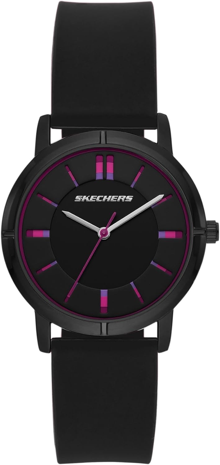 Skechers SR6075 Analog Casual Sports Watch for Women - Bellflower Black