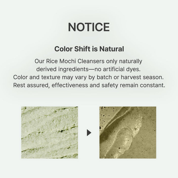 Arencia Korean Rice Mochi Face Cleanser - Face Wash, Gentle Scrub All in One for Deep Cleansing, Moisturizing, Pore Minimizing, Acne-Prone Skin, Removing Blackhead with Rice Water &amp; Green Tea