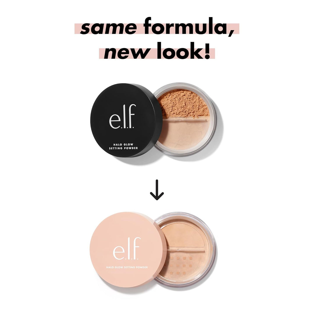 e.l.f. Halo Glow Soft Focus Setting Powder, Silky Setting Powder For Creating Soft Glow Without Shine, Smooths Pores & Lines