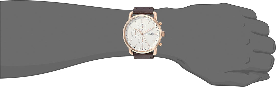 Fossil Commuter Chronograph Java Leather Watch -  FS5476