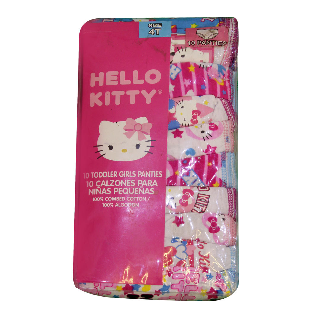 Handcraft Hello Kitty Girls Underwear Underpants 10 Panties - Size 4T