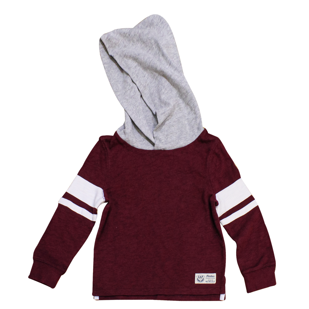 Gap Kids Sweatshirt Grey/Dark Red Boys - XS