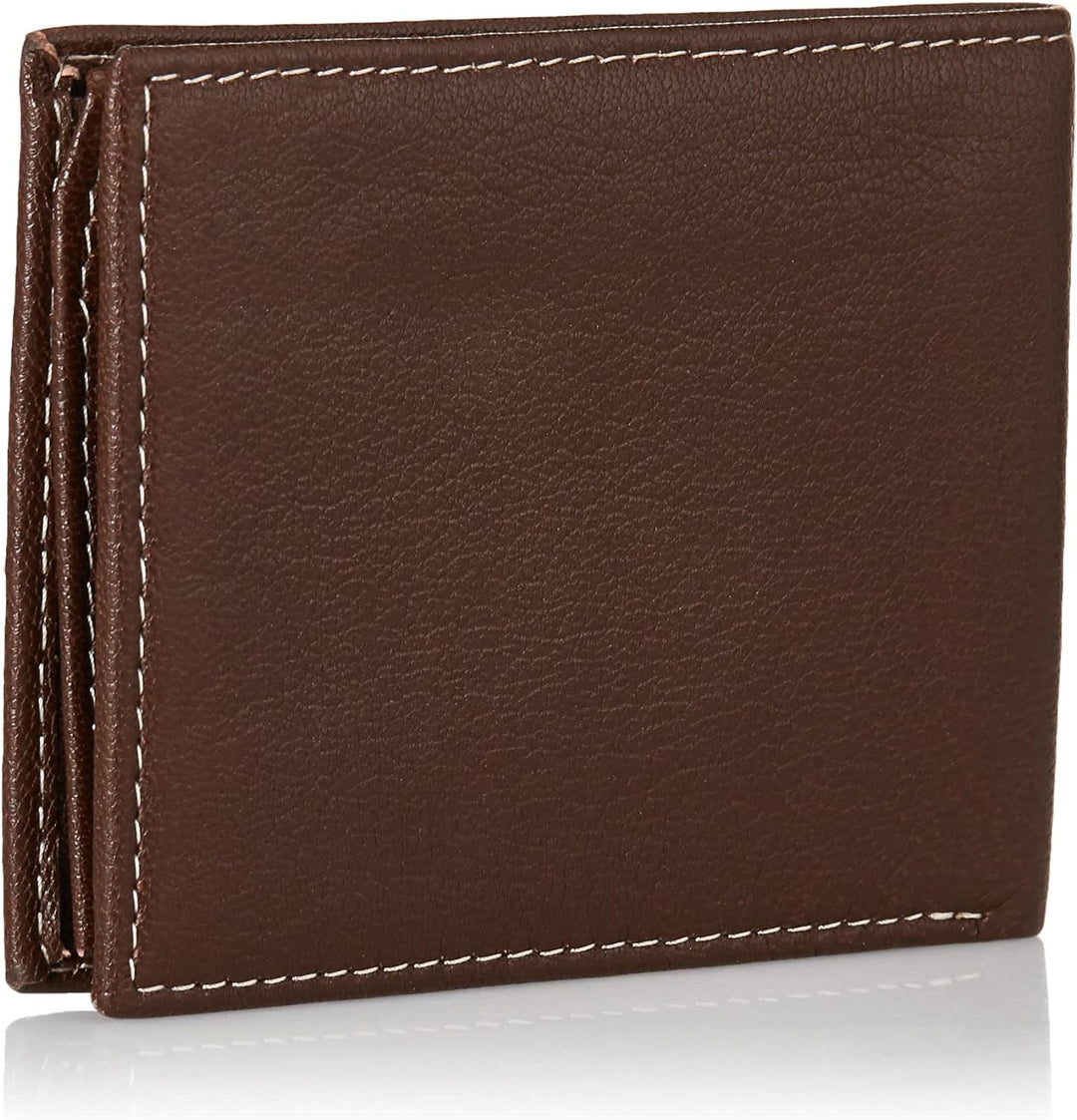 Timberland D10218/01 mens Leather Wallet With Attached Flip Pocket, Brown (Blix)