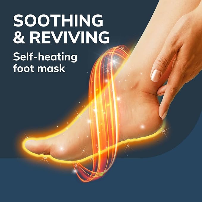 Dr. Scholl's Tired, Achy Feet Soothing & Reviving Foot Mask, 3 Pair, Warming Booties
