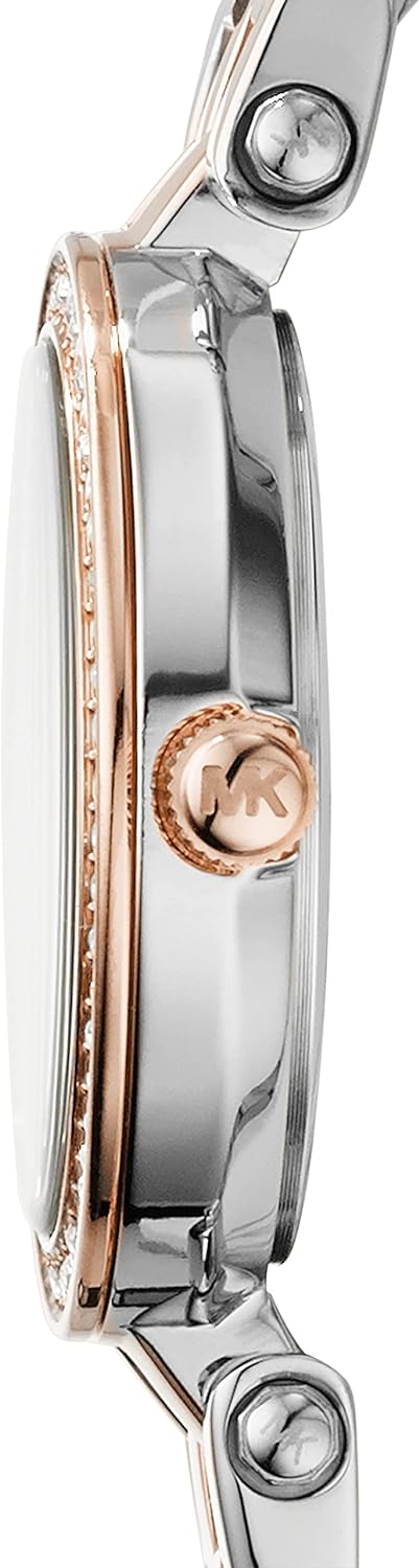 Michael Kors MK3298 Women's Darci Watch- Glamorous Three Hand Quartz Movement Wrist Watch with Crystal Bezel