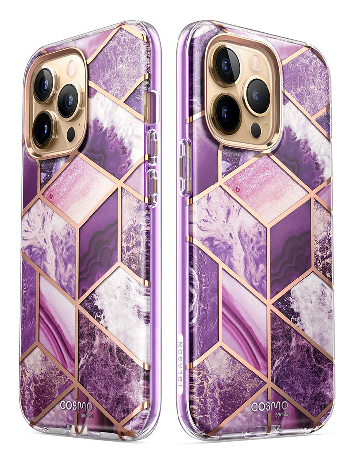 i-Blason Cosmo for iPhone 13 Pro Max Case [Built-in Screen Protector] [Military-Grade Protection] Slim Full-Body Stylish Protective Shockproof Phone Case for iPhone 13 Pro Max (Butterfly)