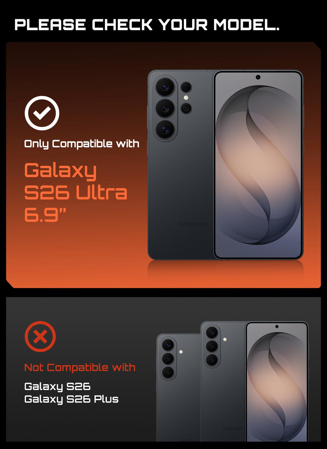 حافظة SUPCASE لسلسلة Samsung Galaxy S26 مزودة بحامل مدمج، وحماية بمعيار عسكري، ومتوافقة مع MagSafe، ومشبك حزام قابل للفصل، وواقي شاشة وإطار أمامي مدمجين، UBPro Mag