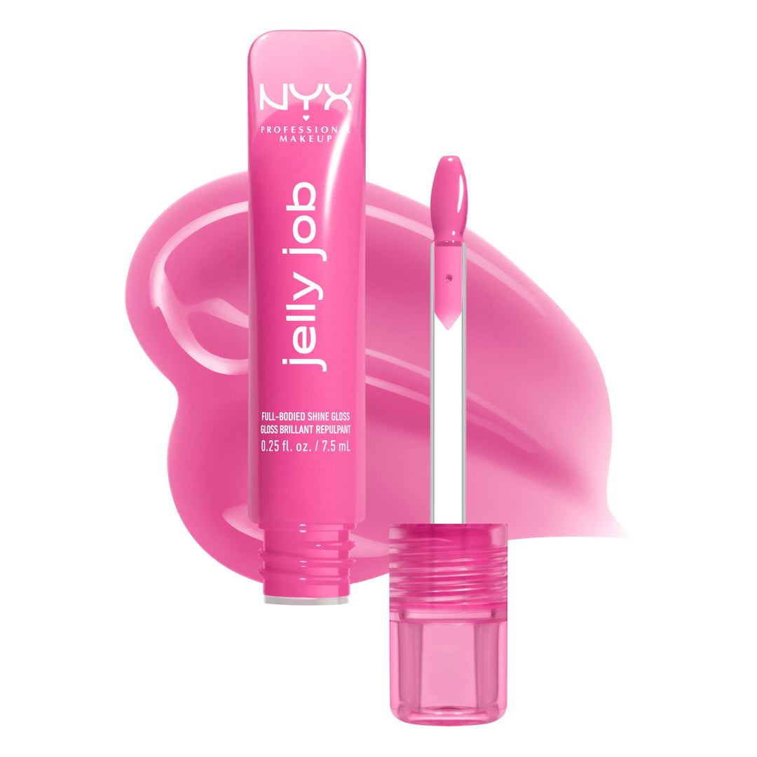 NYX PROFESSIONAL MAKEUP Jelly Job Lip Gloss, Lip Tint Gloss with Full-Bodied, Smoothing, and Hyper-Glossy Shine