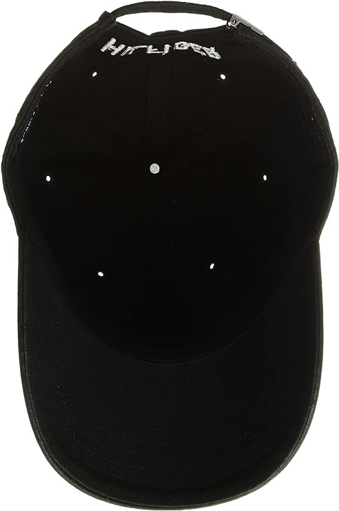 Tommy Hilfiger Men's Cotton Billy Adjustable Flap Baseball Cap Black