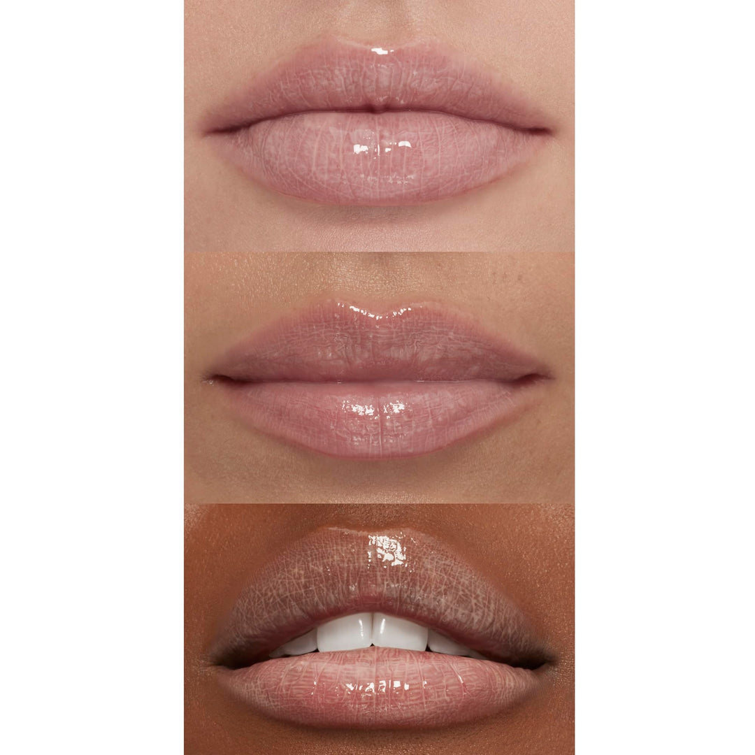 e.l.f. Lip Plumping Gloss, Hydrating, Nourishing, Invigorating, High-Shine, Plumps, Volumizes, Cools, Soothes, Champagne Glam, Shimmer, 0.1 Oz