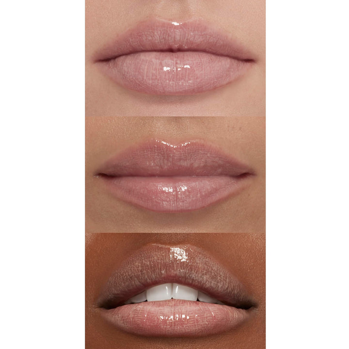 e.l.f. Lip Plumping Gloss, Hydrating, Nourishing, Invigorating, High-Shine, Plumps, Volumizes, Cools, Soothes, Champagne Glam, Shimmer, 0.1 Oz