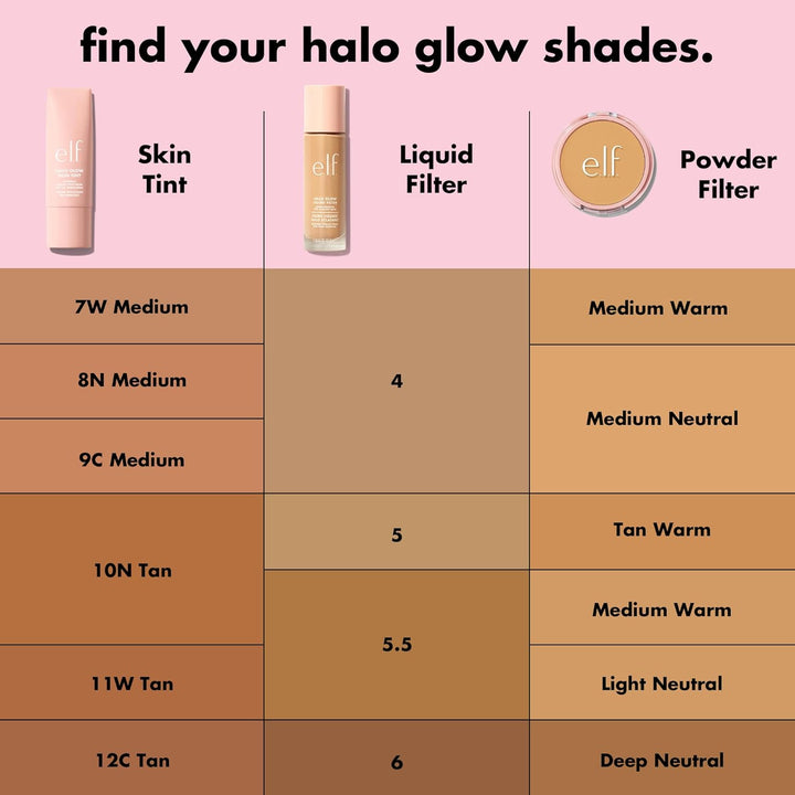 e.l.f. Halo Glow Powder Filter, Ultra-fine Finishing Powder, Smooths The Look of Pores &amp; Fine Lines, Creates A Soft-Focus Glow, Vegan &amp; Cruelty-Free