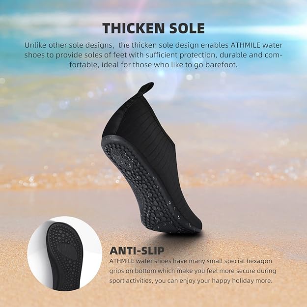 Water Shoes for Women Men Quick-Dry Aqua Socks Swim Beach Barefoot