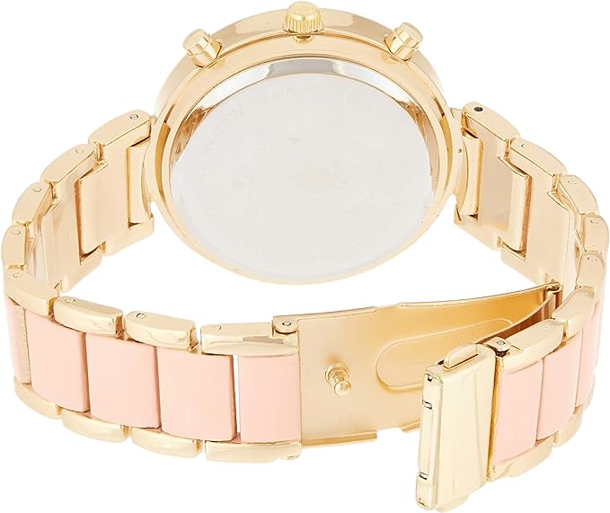 U.S. Polo Assn. Women's USC40063 Gold­ Tone and Pink Bracelet Watch