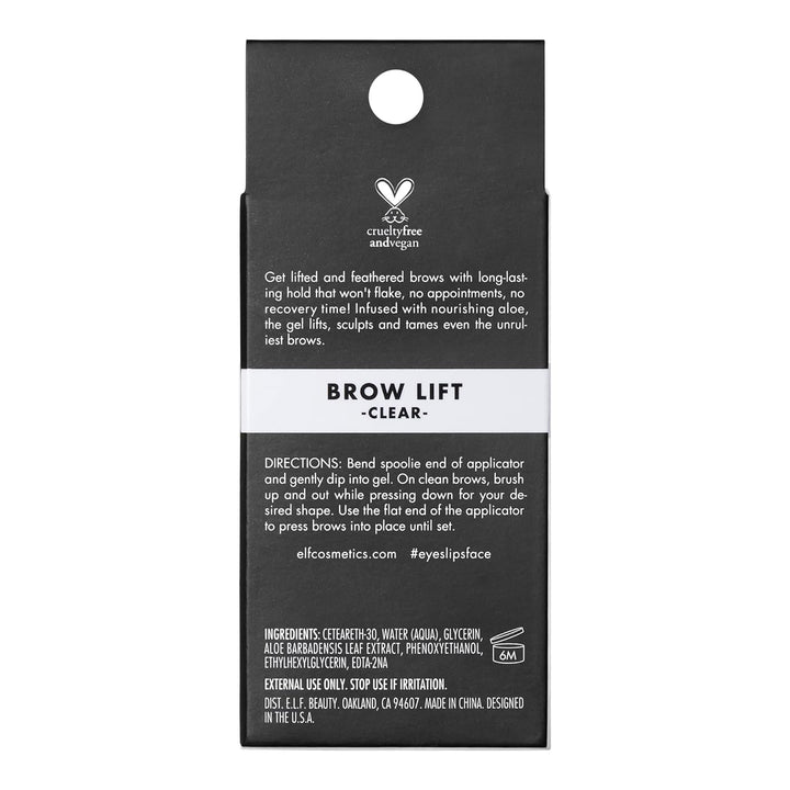 e.l.f. Cosmetics Brow Lift, Clear Eyebrow Shaping Wax For Holding Brows In Place, Creates A Fluffy Feathered Look