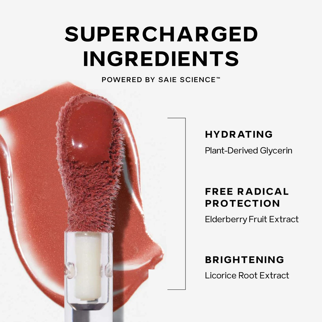 Saie Dew Liquid Blush for Cheeks - Hydrating Cream Blush Stick with a Blendable + Buildable Formula