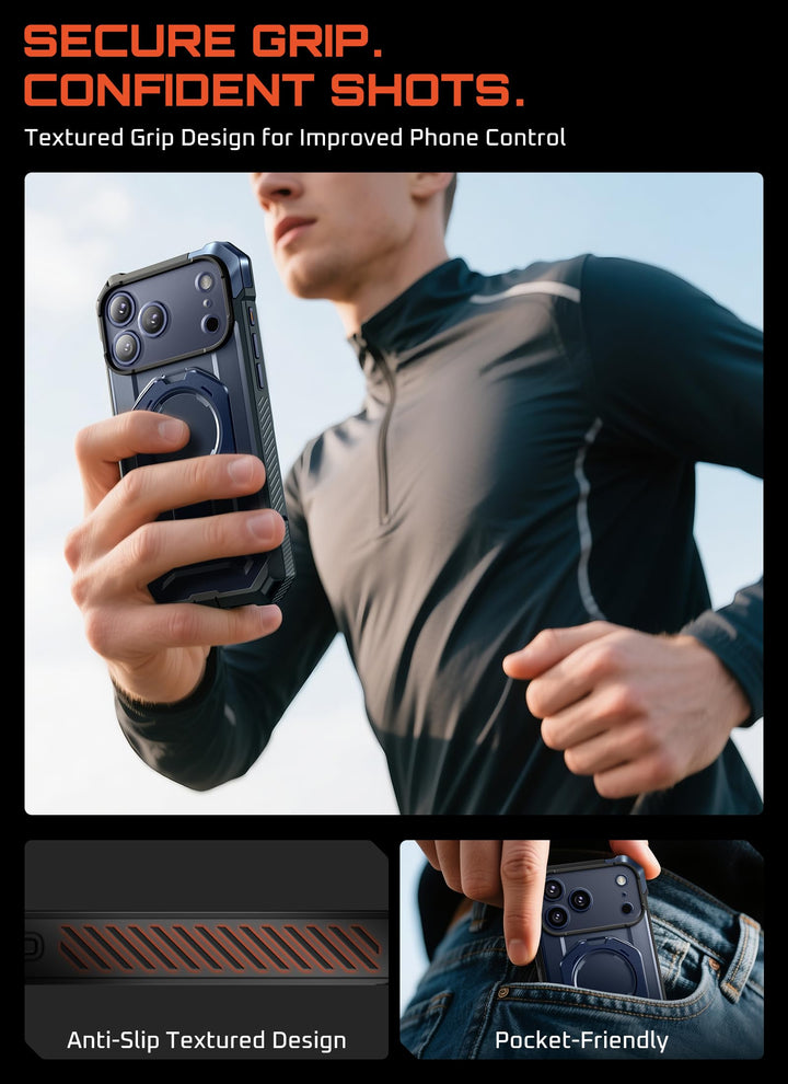 SUPCASE for iPhone 17 Pro Max Case with Kickstand (Unicorn Beetle Grip), [Camera Control Cover] [Compatible with MagSafe] [Military-Grade Drop Protection] Heavy Duty Magnetic Phone Case