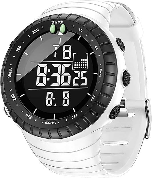 KXAITO Men's Watches Sports Outdoor Waterproof Military Watch Date Multi Function Tactics LED Face Alarm Stopwatch for Men 6256