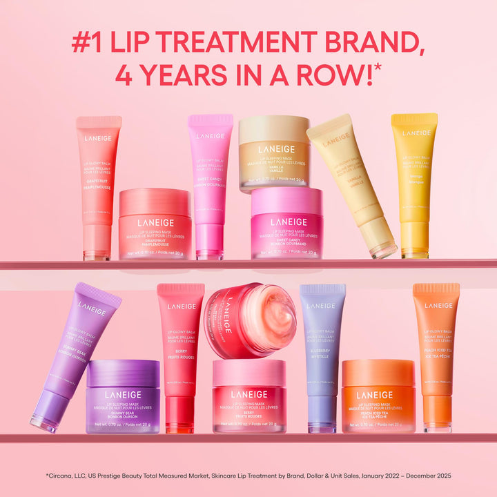 LANEIGE Lip Sleeping Mask: Korean Overnight Treatment For Dry Lips | Hydrating &amp; Nourishing Overnight Lip Treatment Mask with Vitamin C, Shea &amp; Murumuru Seed Butter
