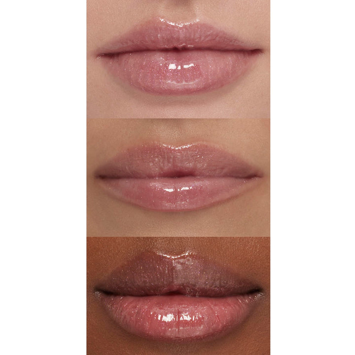 e.l.f. Lip Plumping Gloss, Hydrating, Nourishing, Invigorating, High-Shine, Plumps, Volumizes, Cools, Soothes, Champagne Glam, Shimmer, 0.1 Oz