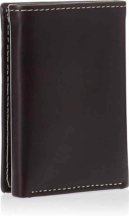 Timberland D01388  Mens Leather Trifold Wallet With ID Window - Brown (Cloudy)