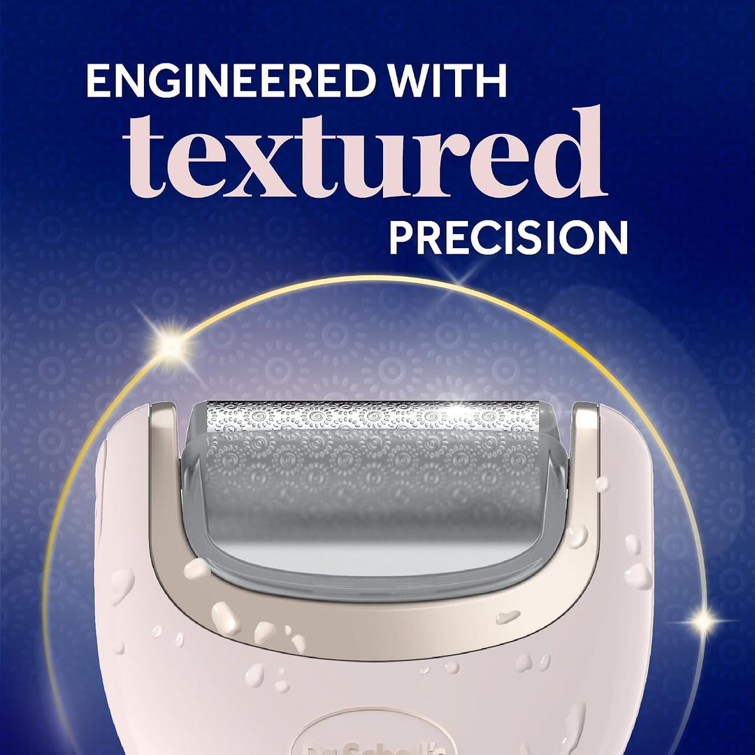 Dr. Scholl’s NanoTech Roller Replacement Heads, Pedi Perfect Pro Foot File Mixed pack, 1x Ultra Coarse removes hard skin, 1x Fine Coarse to smooth and polish, use on wet &amp; dry feet, for foot care