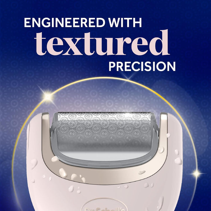 Dr. Scholl’s NanoTech Roller Replacement Heads, Pedi Perfect Pro Foot File Mixed pack, 1x Ultra Coarse removes hard skin, 1x Fine Coarse to smooth and polish, use on wet &amp; dry feet, for foot care