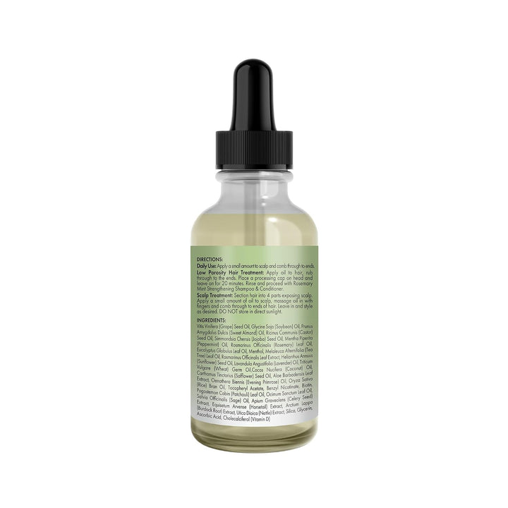 Mielle Organics Rosemary &amp; Mint Light Hair Oil, Split Ends &amp; Dry Scalp Treatment - Infused with Biotin &amp; Essential Oils for Strengthening, Soothing, Moisturizing &amp; Encouraging Longer Hair (2 Oz)