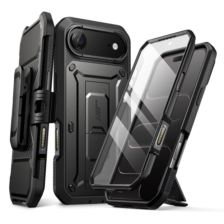 SUPCASE for iPhone Case, Belt Clip, Military-Grade Protection, Built-in Kickstand &amp; Screen Protector, Camera Control, Heavy-Duty Phone Case, Unicorn Beetle Pro