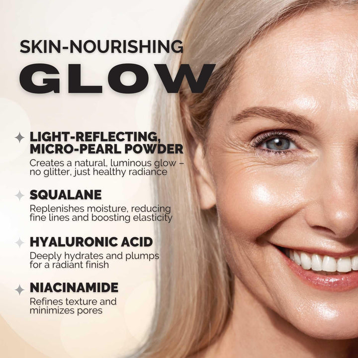 Elizabeth Mott Thank Me Later Glow Enhancer - Hydrating Face Primer &amp; Highlighter for Radiant Skin, Vegan &amp; Cruelty-Free, No Sulfates, Parabens, or Phthalates  - 30g
