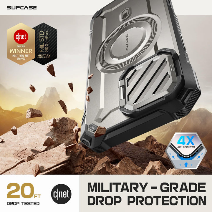 SUPCASE for iPhone 16 Pro Case 6.3'' 2024 with Camera Control Capture Button (UBMag XT), [Compatible with MagSafe] [Camera Cover Stand] [Military-Grade Protection] Rugged Magnetic Phone Case