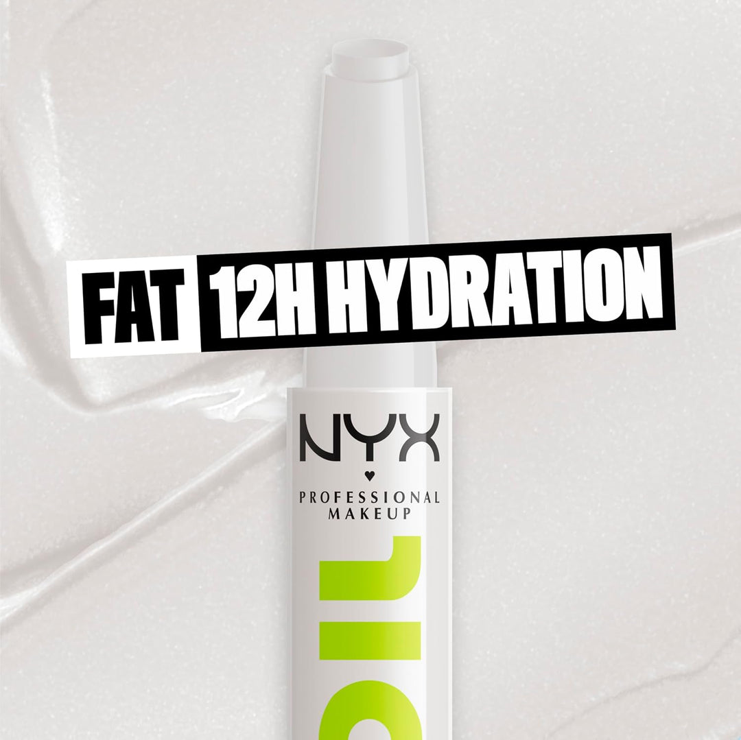 NYX PROFESSIONAL MAKEUP Fat Oil Slick Click, Lightweight, Buildable, Pigmented Vegan Lip Balm