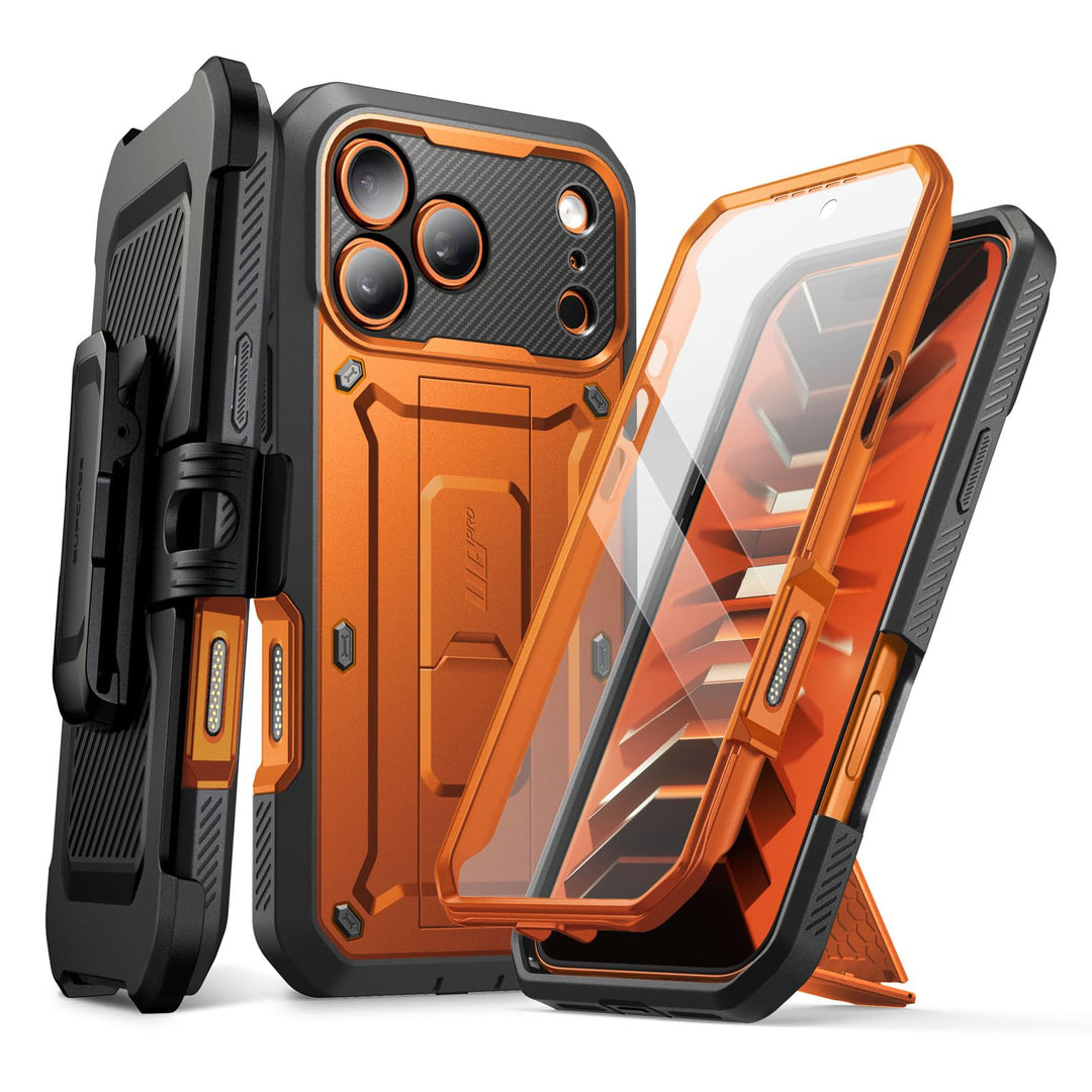 SUPCASE for iPhone Case, Belt Clip, Military-Grade Protection, Built-in Kickstand &amp; Screen Protector, Camera Control, Heavy-Duty Phone Case, Unicorn Beetle Pro